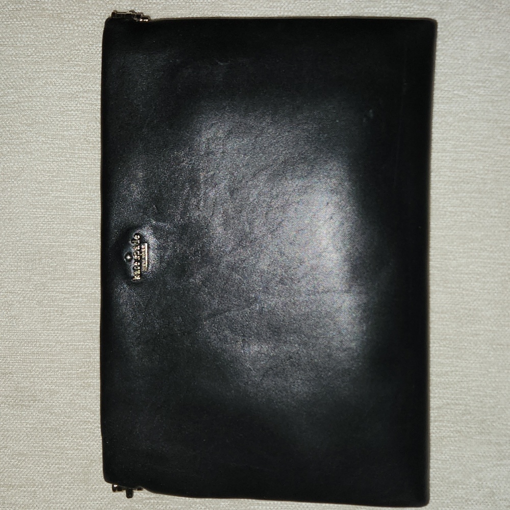 Kate Spade Black Leather Clutch